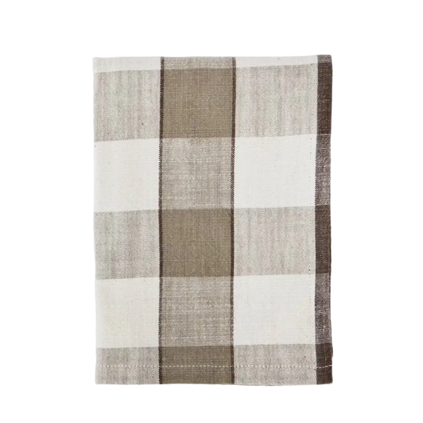 [023JOKT914A] Checked viskastykki taupe