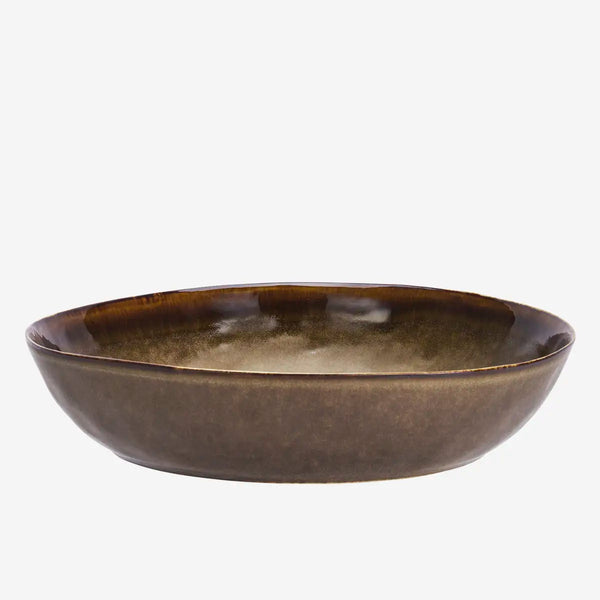 [023HL1045830] Stoneware serving bowl