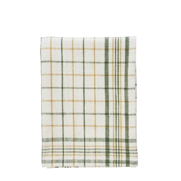 [023JOKT1320] Checked viskastykki green/yellow