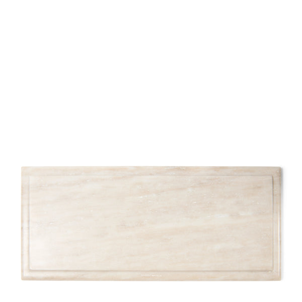 [035595740] Ribani Marble Candle Platter 45x20