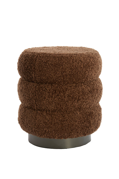 [0126866082] Stool 40x45 jobbi brown+matt black