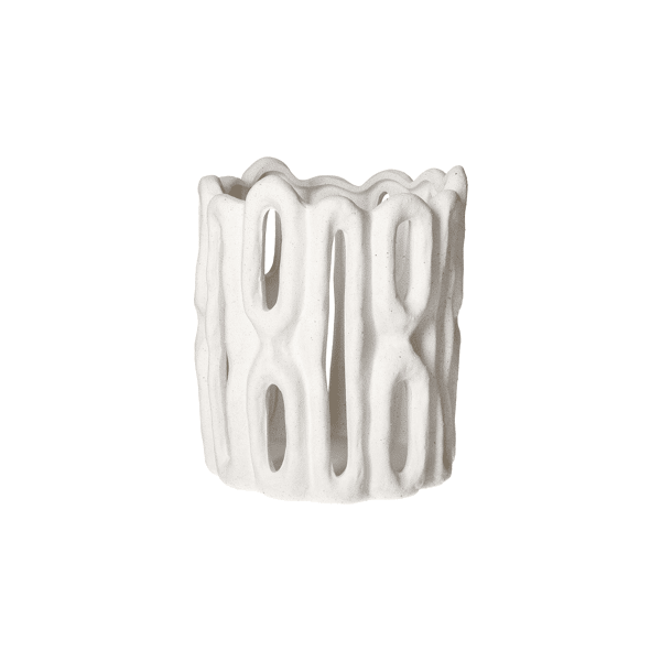 [02241077-WHI-15] Cadiz kertalugt 22cm white