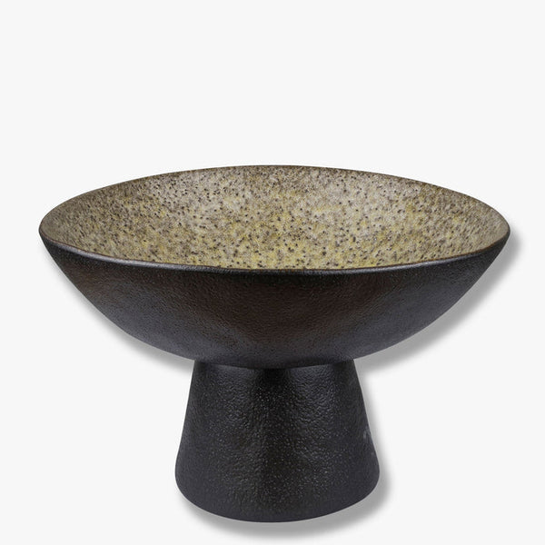 [010BYHBOT15] By hand skál á fæti Sand