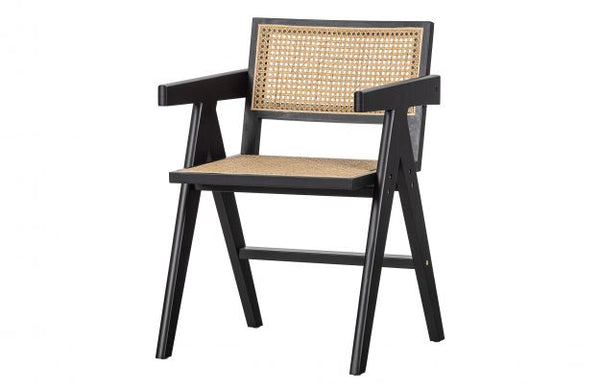 [011373499Z] Gunn dining chair rattan black