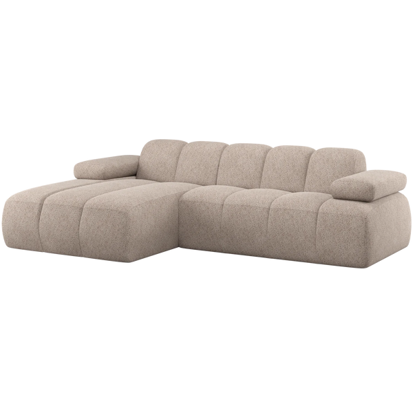 [011377464-WD] Mojo sófi vinstri tunga woolly dark sand