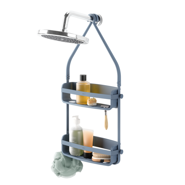 [0234601050] Flex shower caddy slate blue