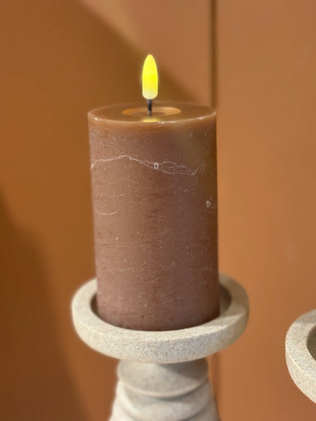 [0128802083] Lumaire LED kerti brown