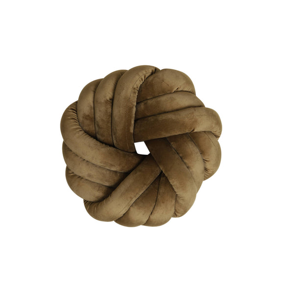 [0126853562] Knot púði velvet caramel 33x33cm