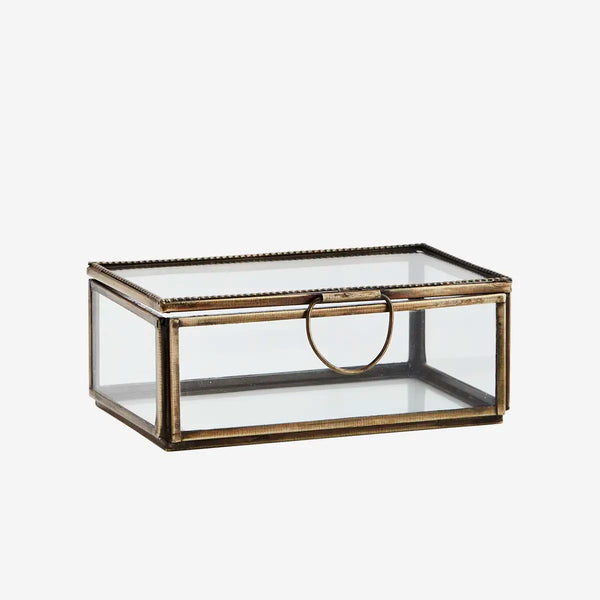 [023IB-230264AB] Glerbox brass 13x8x5 cm