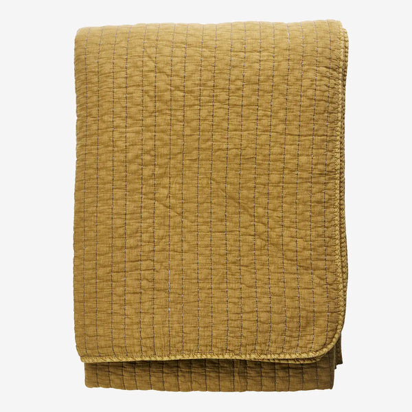 [023L19QBC044TG] Madam rúmteppi mustard 240x240cm