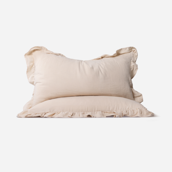 [032010] Koddaver ruffles 50x90 caramel macchiato