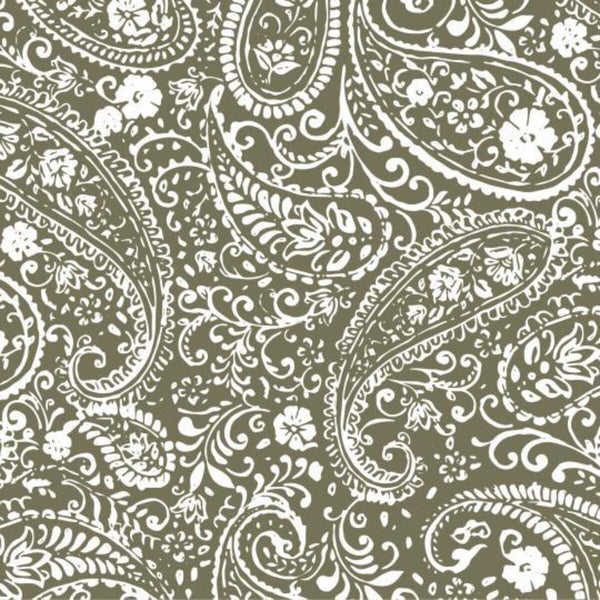 [28290095895-00] Servíettur paisley pattern græn 20stk
