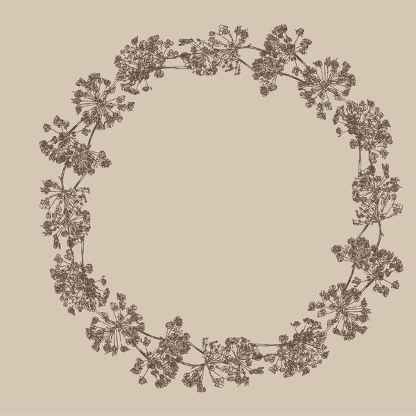 [28290095893-00] Servíettur umbel flowers 50stk