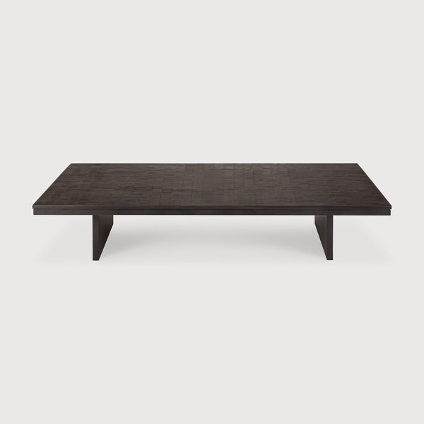 [3512258] Grooves sófaborð 170x120cm teak off black