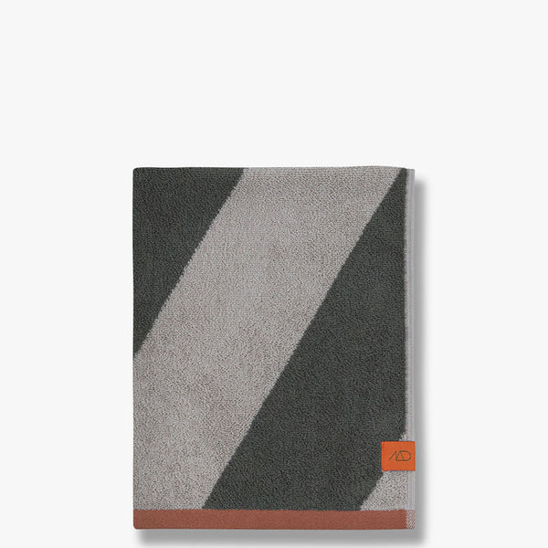 [010DIATWS63] Diagonal handklæði 50x90cm dark olive