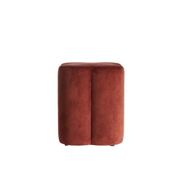 [0126869517] Nalani pouf burgundy