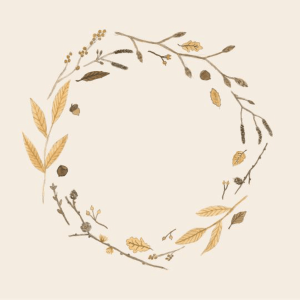 [28290095934-00] Servíettur autum wreath
