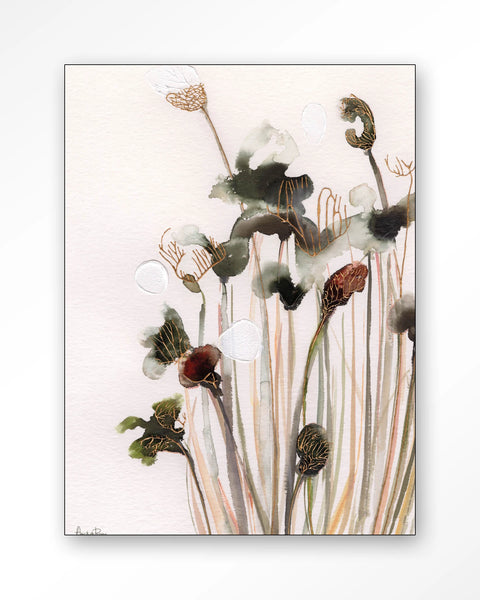 [01823061] Pastel flowers 2 veggmynd 110x145cm