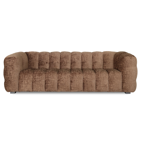 [046SF3369L] Roba puffed sófi 3ja ombra hazel