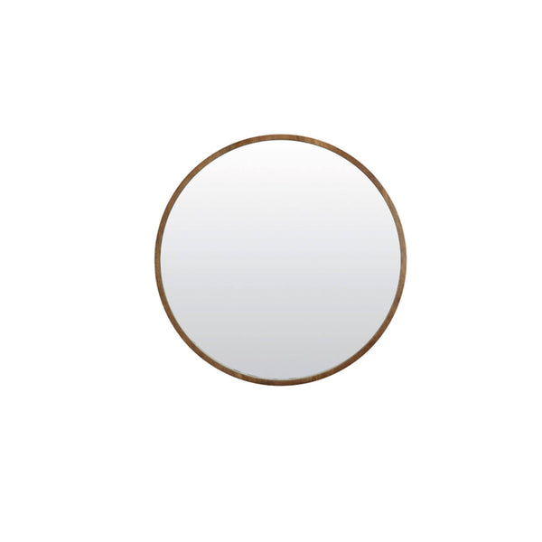 [0127319084] Mamali spegill Ø56 cm brown