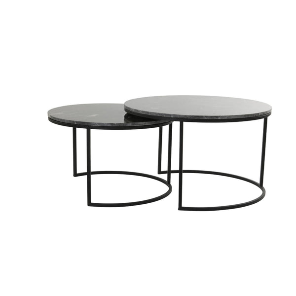 [0126768661] Alfio sófaborð s/2 marble black