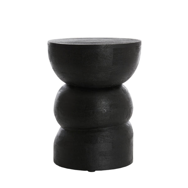 [0126792812] Azalio hliðarborð black Ø35x45 cm