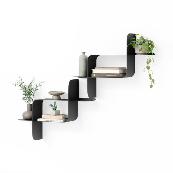 [1022611040] Montage hillur metal black 2stk