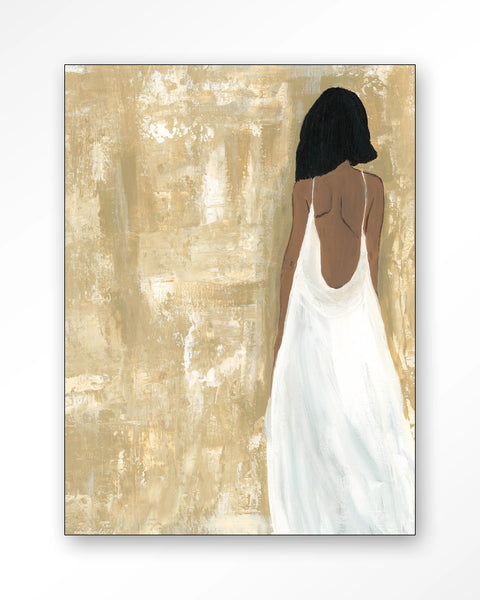 [01823082] She opened her heart veggmynd 110x145cm
