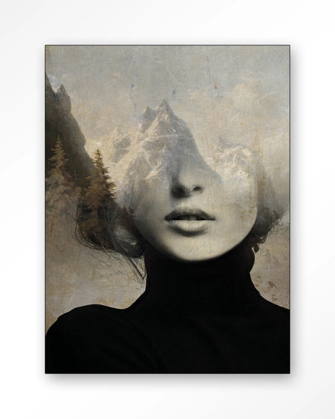 [01824075] Head in the sky veggmynd 110x145cm