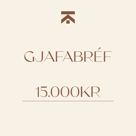 Gjafabréf Tekk 15.000kr