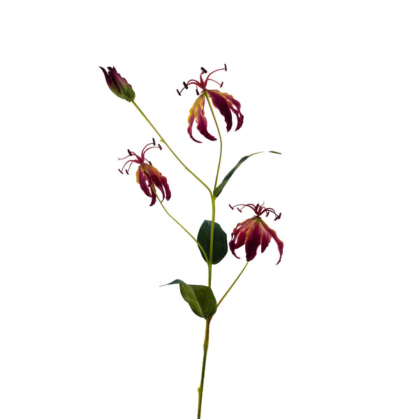 [0200237] Gloriosa Lily Spray Red 82cm