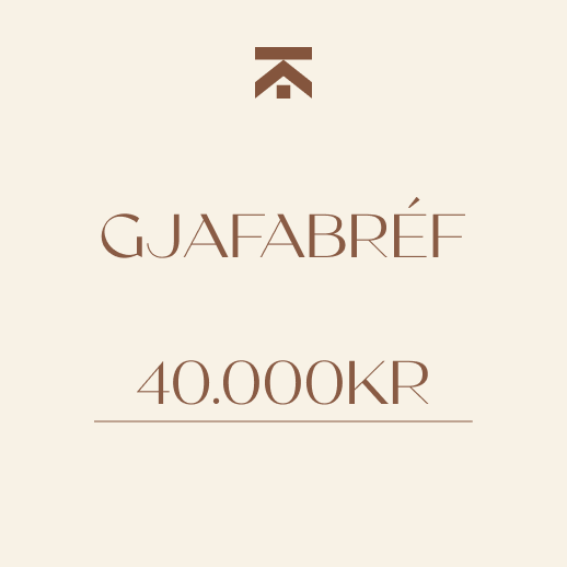 Gjafabréf Tekk 40.000kr