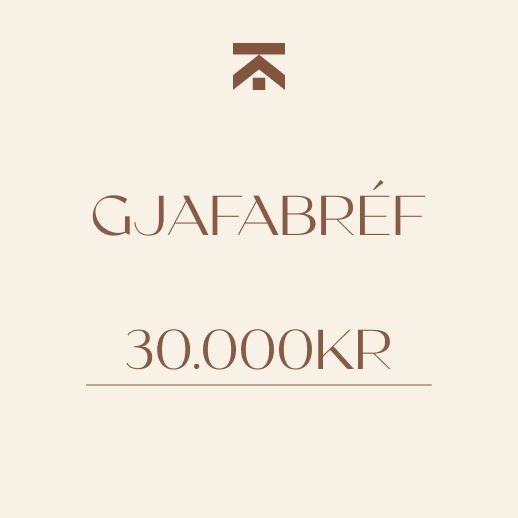 Gjafabréf Tekk 30.000kr