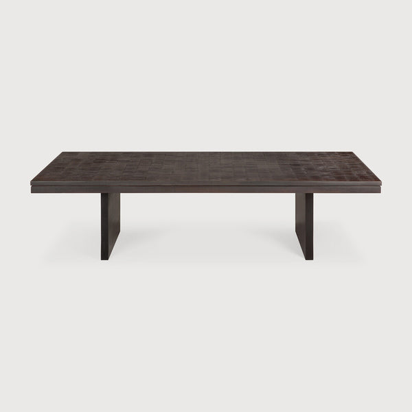 [3512257] Grooves sófaborð 135x65cm teak off black