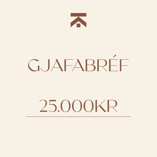 Gjafabréf Tekk 25.000kr
