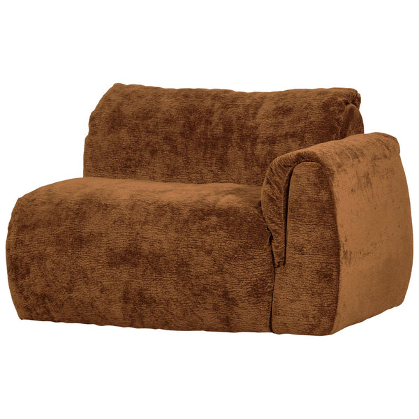 [011377522-MB] Baggy sófi 1 sæta h/ armur chenille mid brown