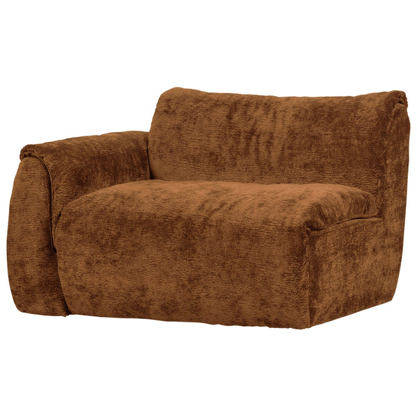 [011377521-MB] Baggy sófi 1 sæta v/ armur chenille mid brown