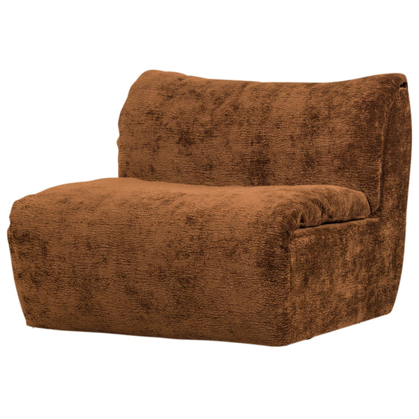 [011377520-MB] Baggy sófi 1 sæta - Chenille mid brown