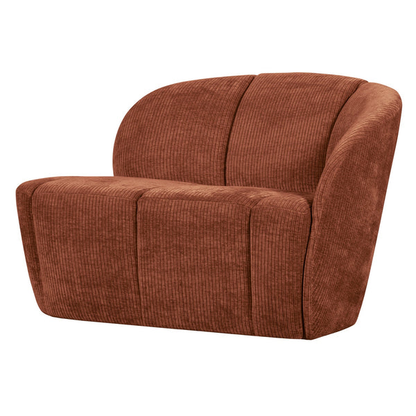 [011377518-R] Mojo sófi hægri rib rust brown