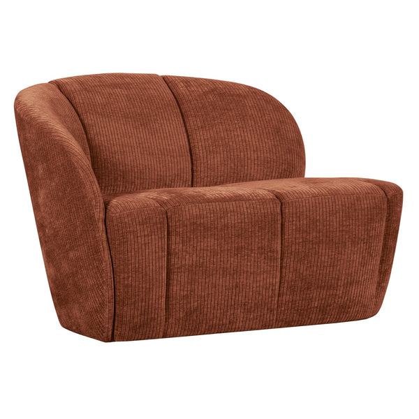 [011377469-R] Mojo sófi vinstri rib rust brown