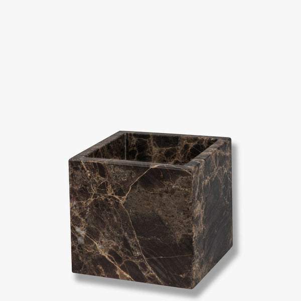 Marble cube brown