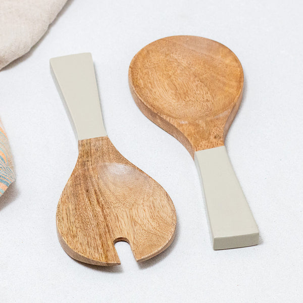 [0051003405] Madras salatskeiðar taupe