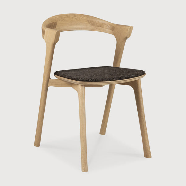 [3551489] Oak bok borðstofustóll m dark brown sessu