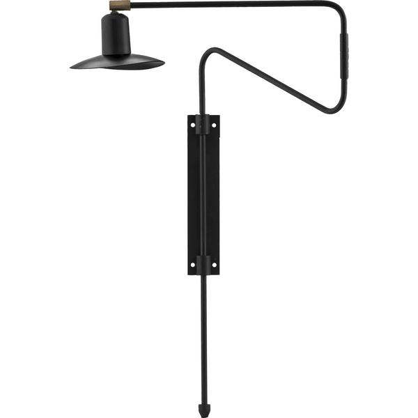 [28203660215] Swing vegglampi svart 35cm