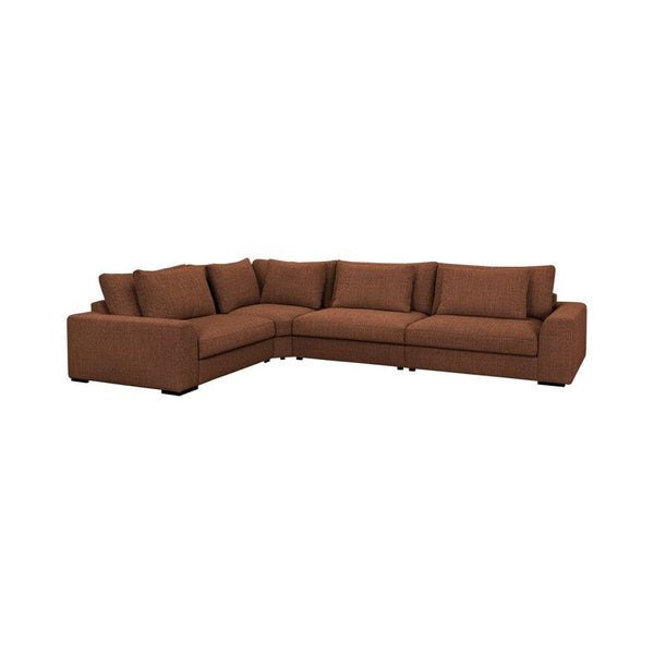 Burrow hornsófi vinstri - Opal Copper brown