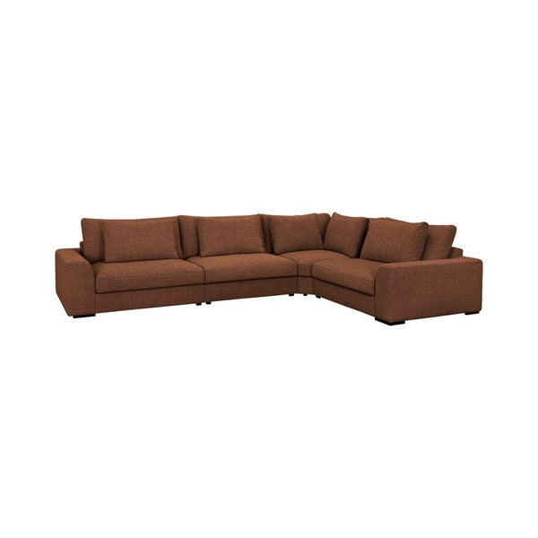 Burrow hornsófi hægri - Opal Copper brown