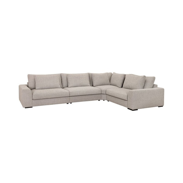 Burrow hornsófi hægri - Opal Linen