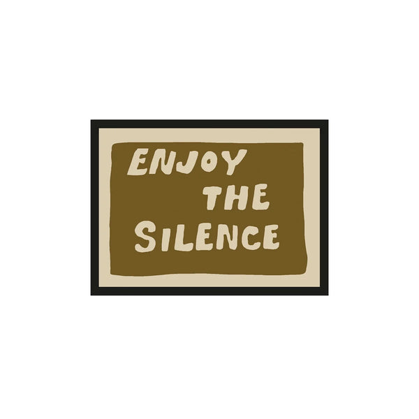 [018AP24209] Enjoy the silence green 50x70cm