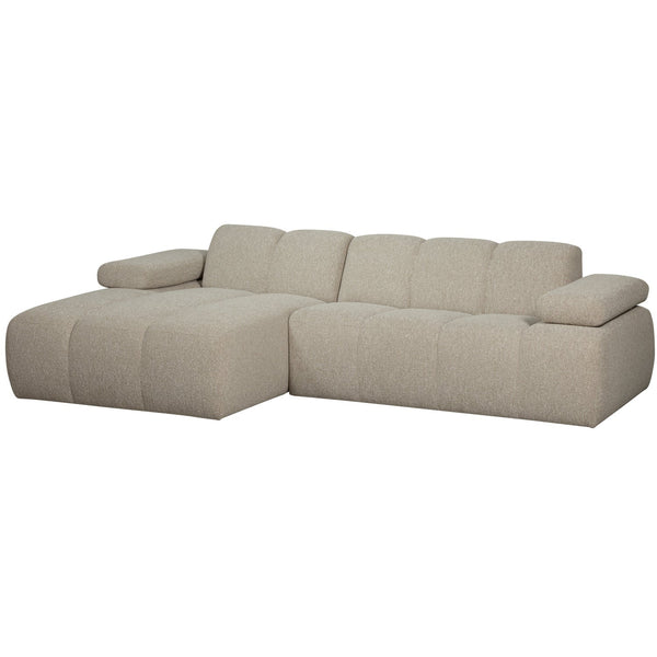 [011377464-EM] Mojo sófi vinstri tunga bouclé beige melange