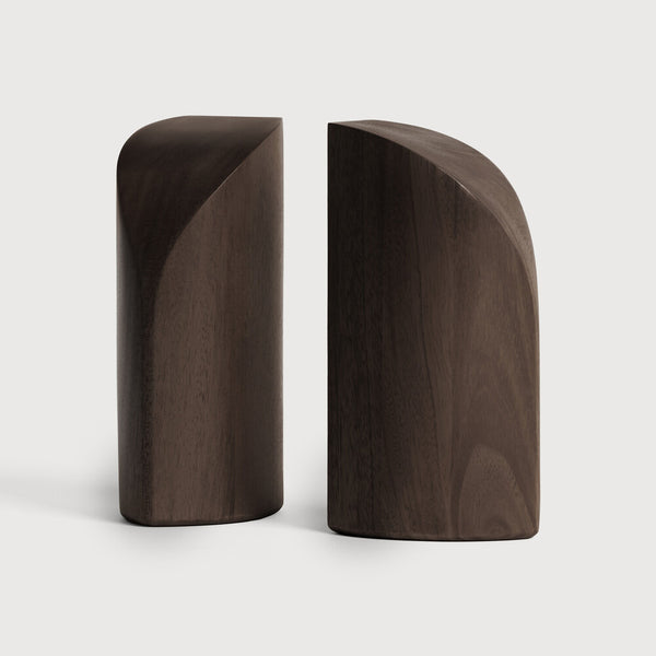 Pi bókastoðir Mahogany dark brown